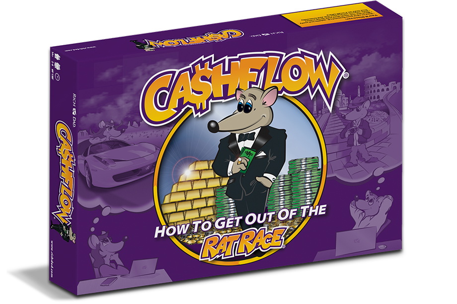 The official CASHFLOW board game box